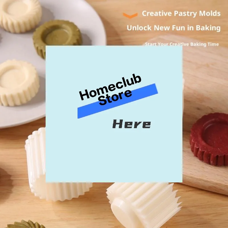 Detachable Pastry Mold Stamp Mooncake Mold Pastry Cake Decorating Tool Hand Pressure Home Diy Baking Mold【Homeclub】