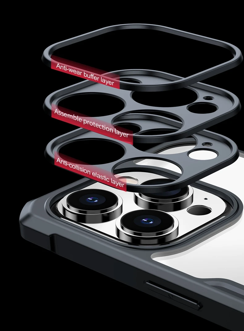 Xundd Hülle für iPhone 15 14 16 17 Pro Max 17 Air Phone 13 Pro 12 Magnetische Hülle, Airbag-Stoßfeste Schale, Kameraschutz-Abdeckung – Detail 11