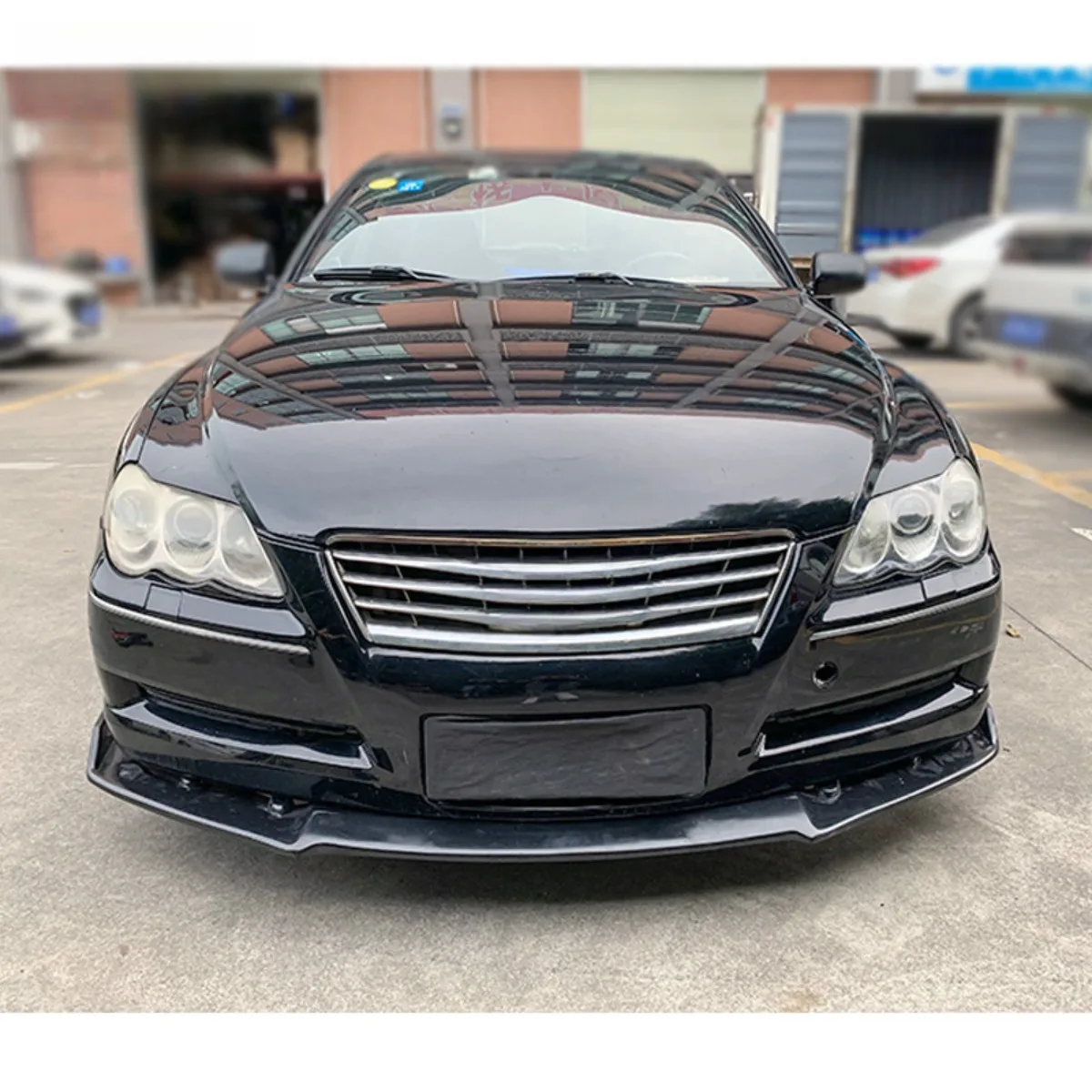 

Car Front Bumper Lip Spoiler Front Bumper Splitter Deflector Guards For Toyota REIZ 2005-2009 Body Kit Car Accessories