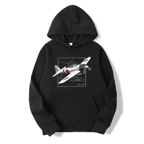 NEW LIMITED A6M Zero - Japanese WW2 Fighter Planes Gift Tee hoodies