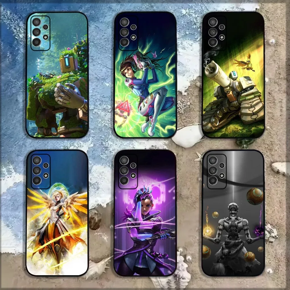 

Game O-Overwatch Phone Case For Samsung Galaxy A13,A21s,A22,A31,A32,A52,A53,A71,A80,A91 Soft Black Shell