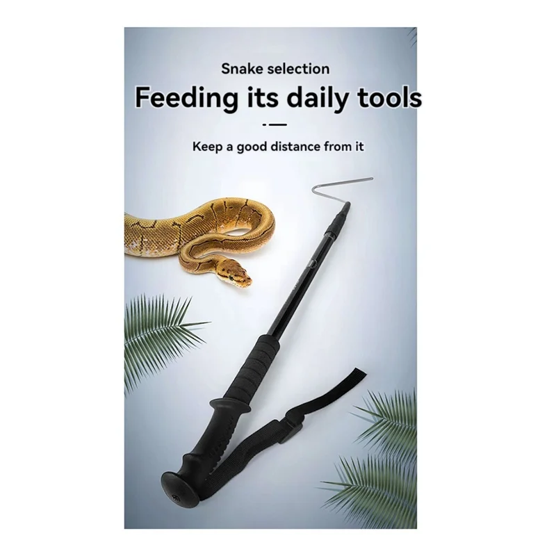 

55-дюймовый профессиональный выдвижной змеиный крючок, щипцы для змей, палочка для захвата рептилий, ловушка для обработки змеиного столба