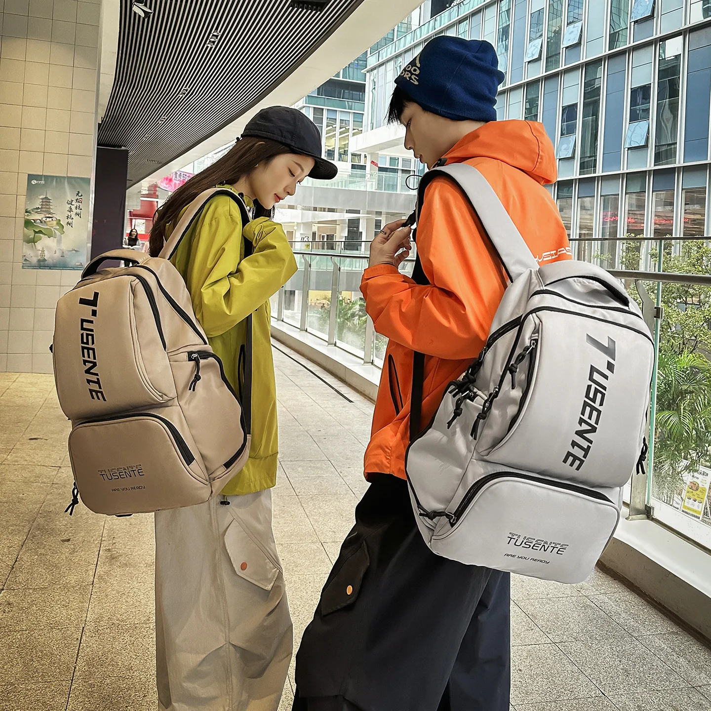 Korean Fashion Men Women Backpack College Students Schoolbags Sports Leisure Rucksack Large Capacity Waterproof Travel Backpack