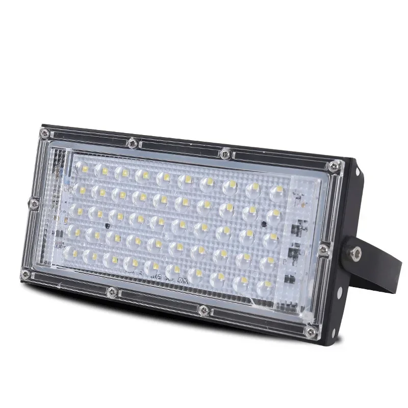 Reflector LED de pared para exteriores, Reflector de 150W, 100W, 50W, 220V, 240V, negro, IP65, impermeable, iluminación de jardín