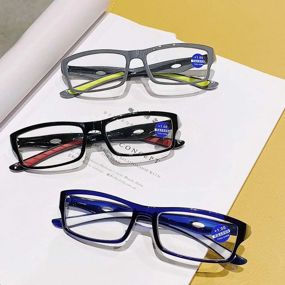 

Office Alloy Anti Blu-ray Glasses TR PC Elderly Reading Eyewear Waterproof Decorative Unisex Presbyopic Glasses Watch Movie
