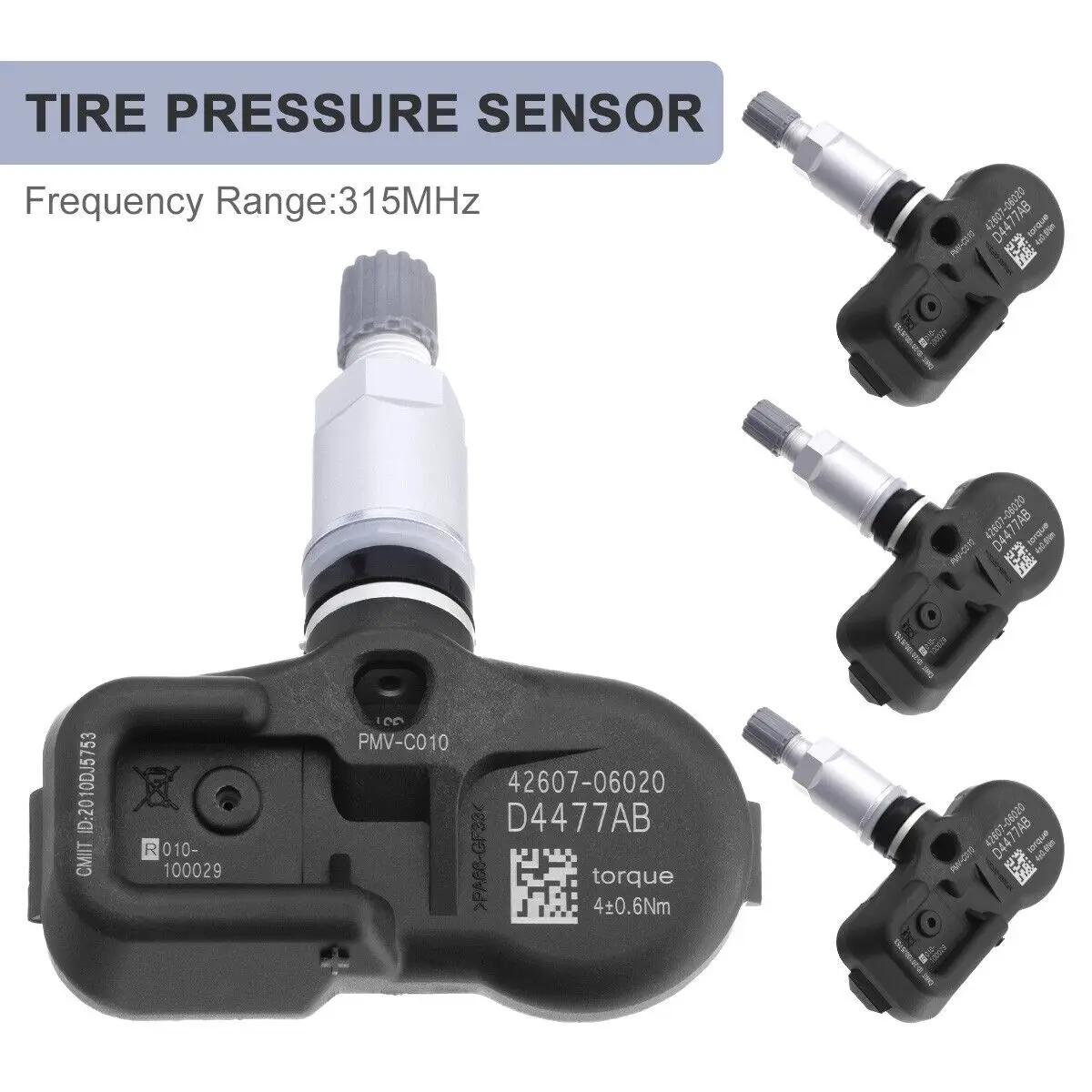 1/4Pcs 4260706020 Tire Pressure Sensor Monitoring System PMV-C010 For Toyota Camry Corolla Prius Scion Lexus ES350 315MHz