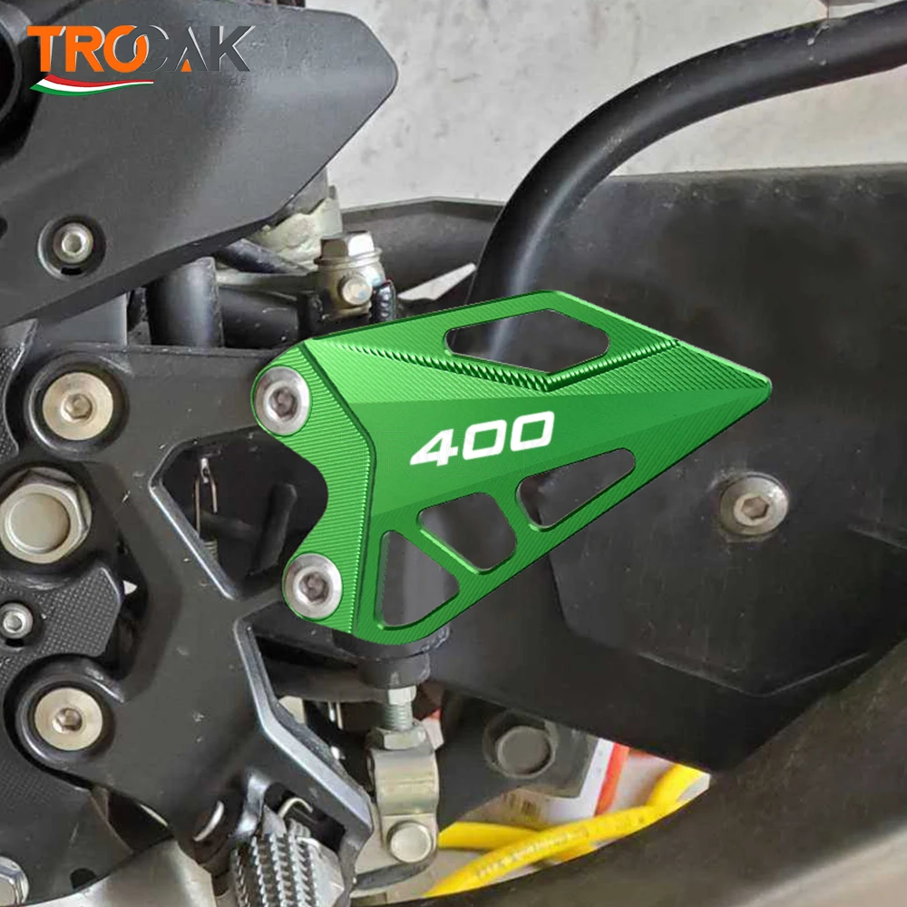 Für KAWASAKI Ninja400 NINJA500 Z 400 Z400 Motorrad CNC Fußpedal-Kit Fersenplatte Fußstütze Fußrastenschutz Abdeckung