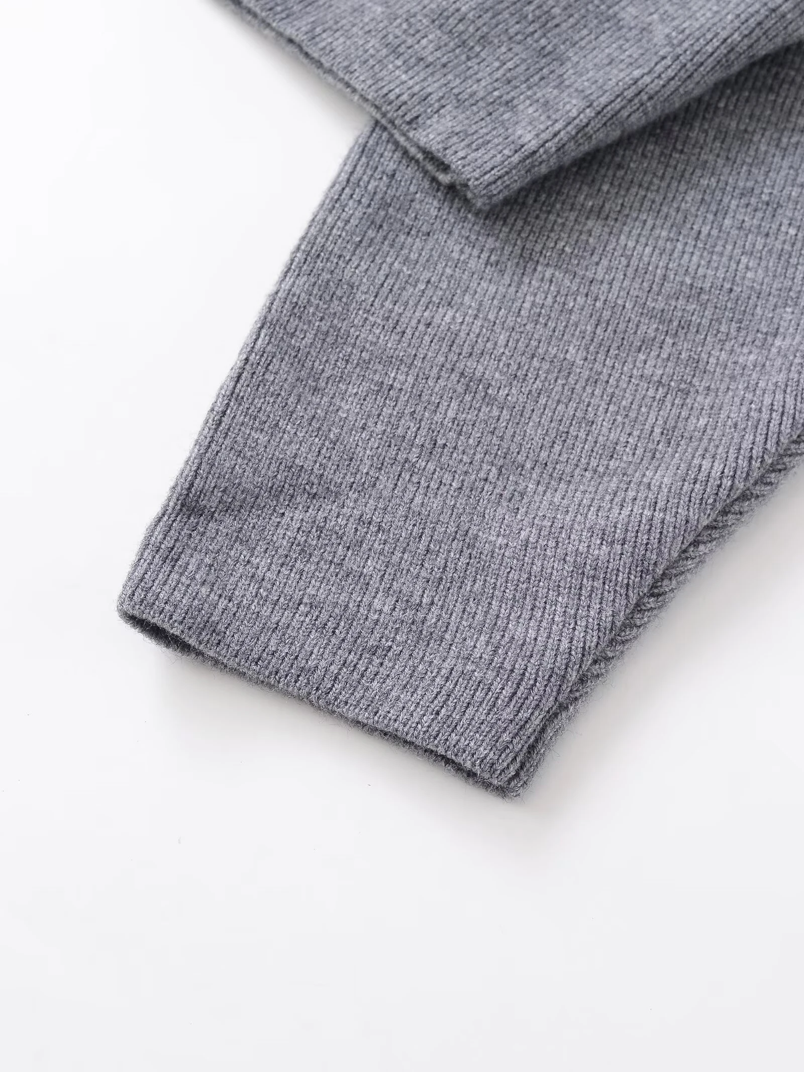 เสื้อแจ็คเก็ตถักสองด้าน แขนยาว สไตล์ลำลอง เรียบง่าย อเนกประสงค์ สำหรับผู้หญิง ฤดูหนาว ปี 2025 สไตล์ยุโรปและอเมริกา