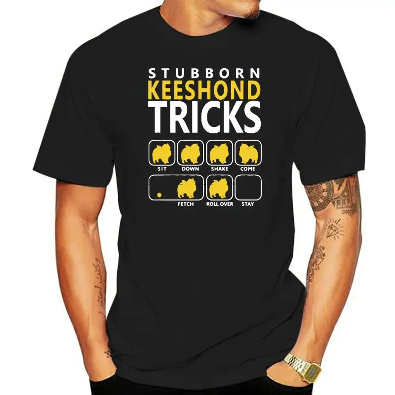 New  Fashion Mens Womens Keeshond Tricks Stubborn Edition Tshirt 100% Preshrunk Ringspun Women's Relaxed Tee T Shirt