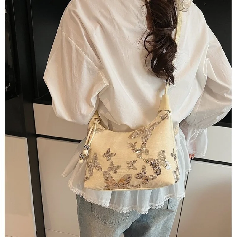 

Unique Leisure Casual Messenger Bag For Women Mini Size Crossbody Purse Solid Color Trendy Versatile Use