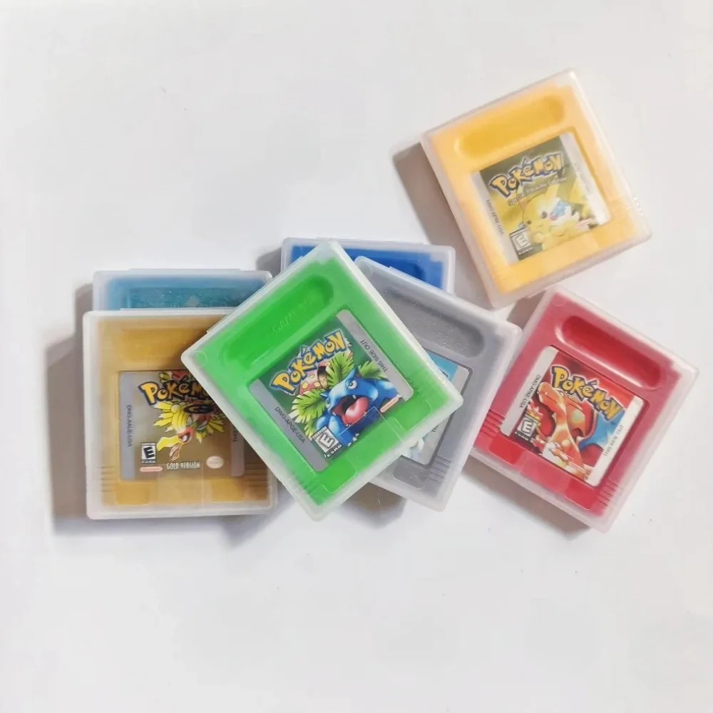การ์ดเกมวิดีโอ GBC Pocket Monsters 16 บิต รุ่นใหม่ คุณภาพสูง พร้อมคอนโซลในตัว มีหลายเวอร์ชันหลายภาษา