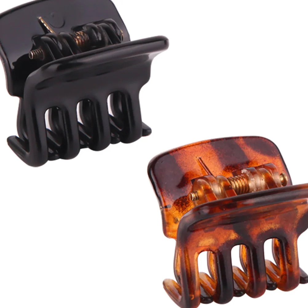 

24pcs Small Claw Plastic Hair Clamps Mini Hairpins For Women Uv Resistant Smooth Hold No Dent Hair Styling