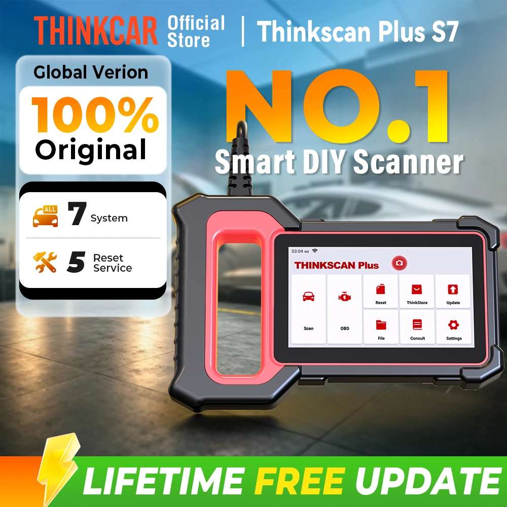 THINKCAR Thinkscan Plus S7 S6 S4 Obd2 Scanner Car Diagnostic Tools Automotivo Scanner Auto Diagnosis Tool Code Reader 28 Resets