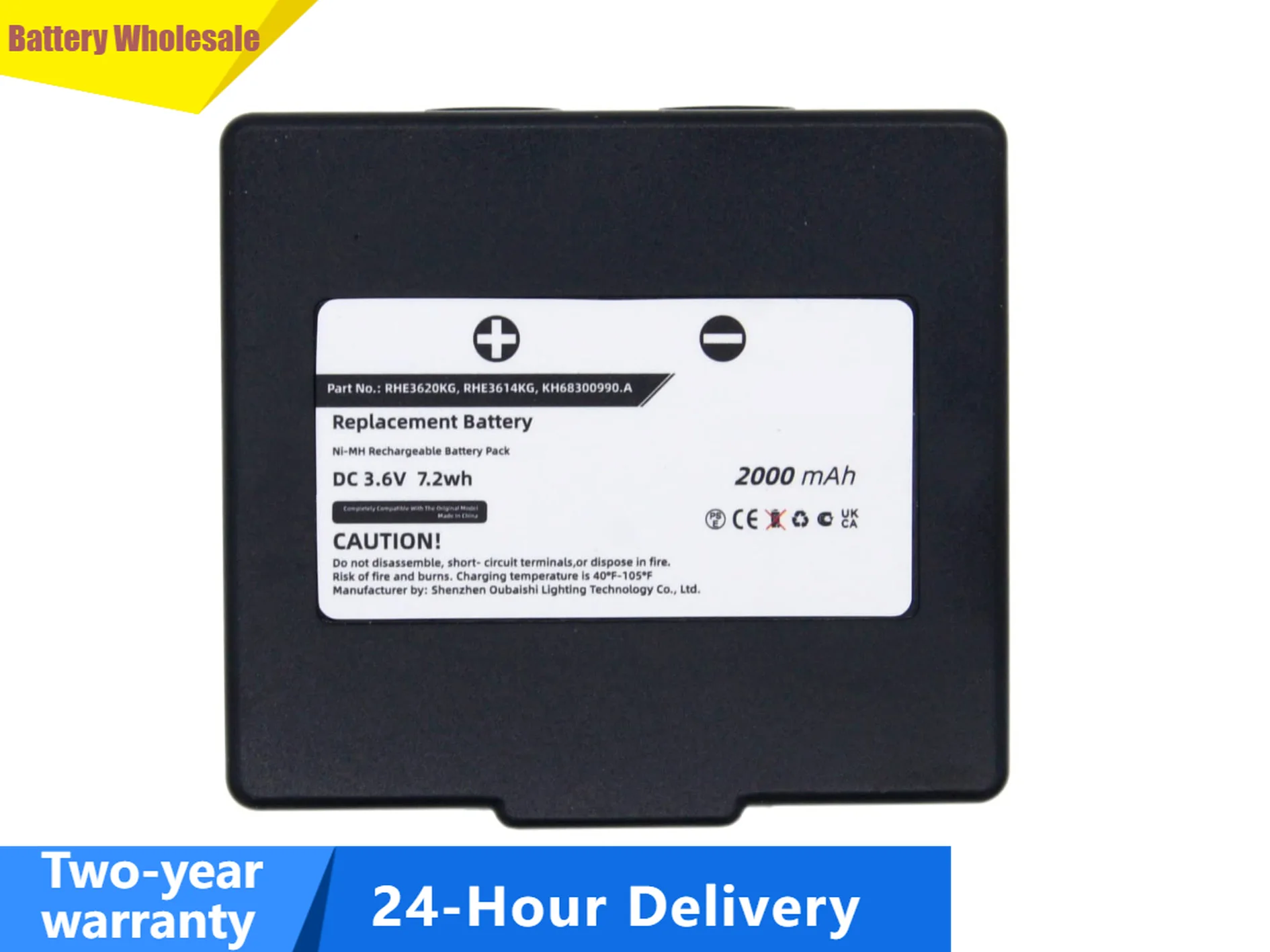Replacement Battery for Hetronic  Mini FBH300, Nova Mini,RHE3614KG,  HT-01