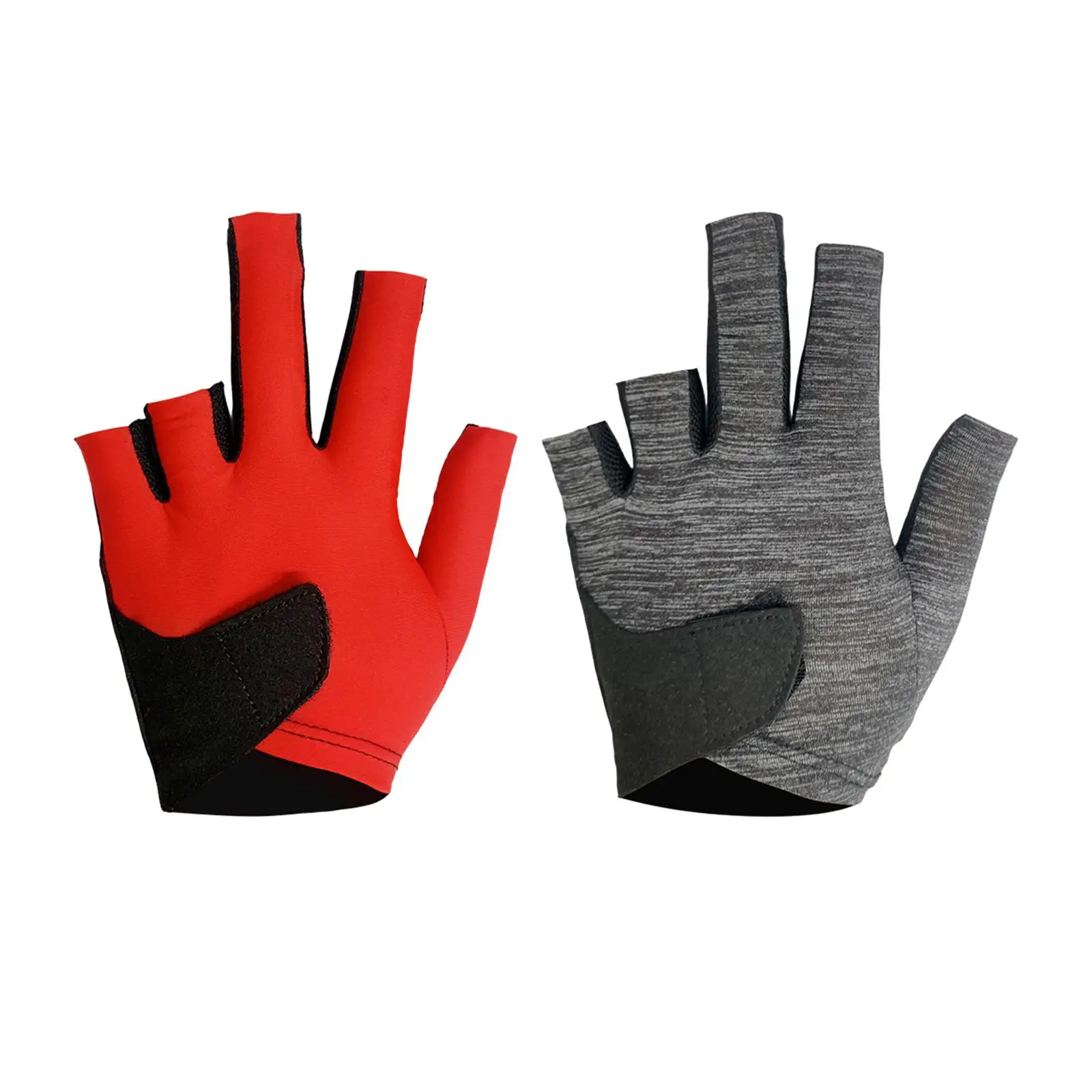 Left Hand Billiard Glove for Pool Cue, Anti-Slip Design, Separate Finger Style