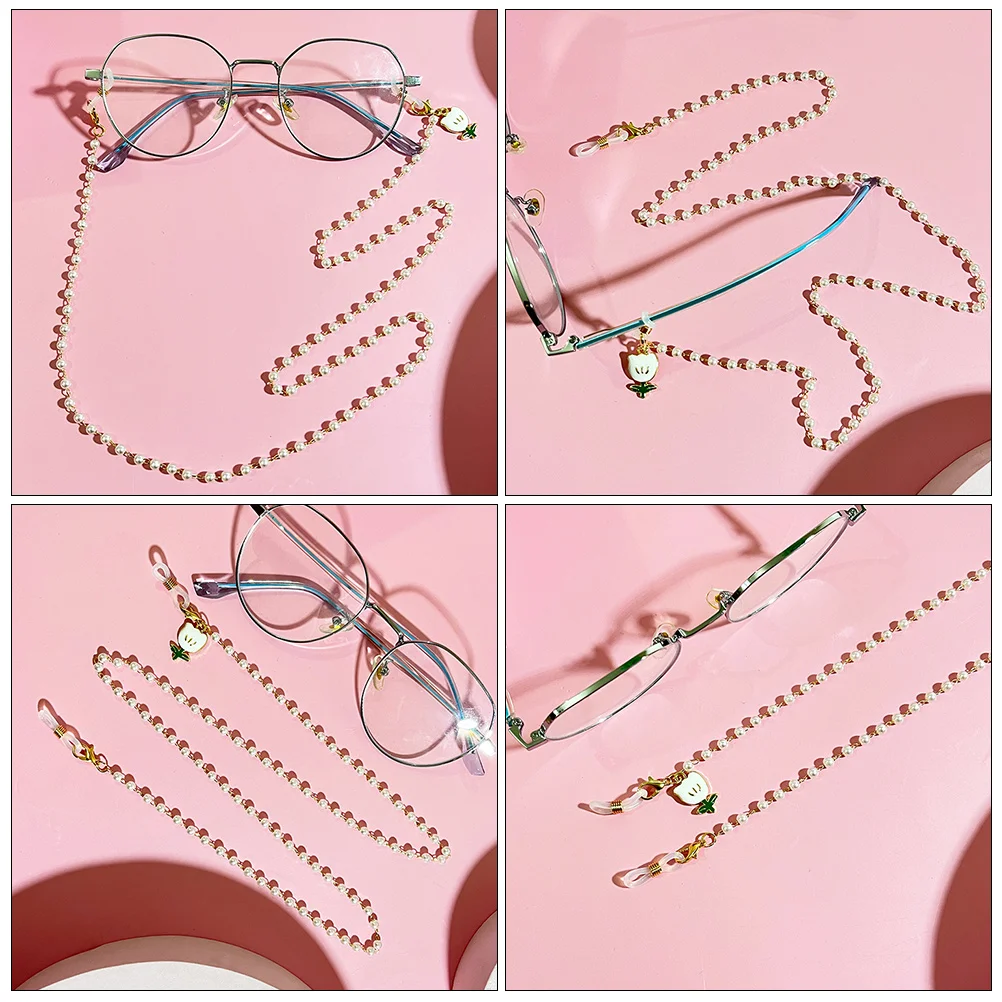 

Glasses Chain Eyeglass Holder for Women Sunglasses Strap Mask Accessories Fashion Alloy Detail Office School Travel