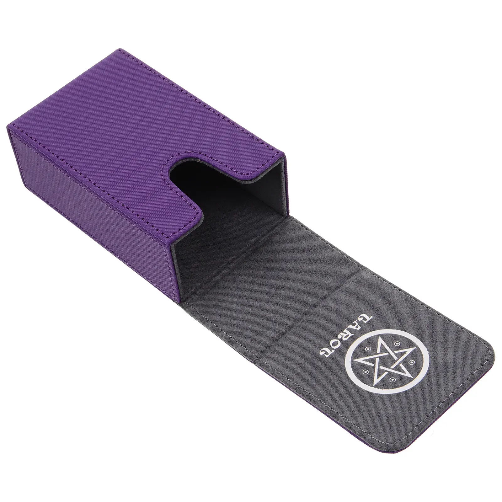 PU Tarot Storage Box Solid Material Magnetic Lid Portable Case for Tarot Cards Card Organizer Gaming and Divination Storage