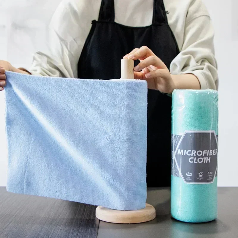 Microfiber Cleaning Cloth Roll 20 Pack,Reusable Paper Towels Washable for Cars,Tear Away Super Absorbent Kitchen Cleaning Rags