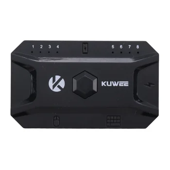 Hub bluetooth usb 5.0 conversor com fio teclado e mouse para adaptador hub sem fio suporte 8 dispositivos para tablet, laptop, celular