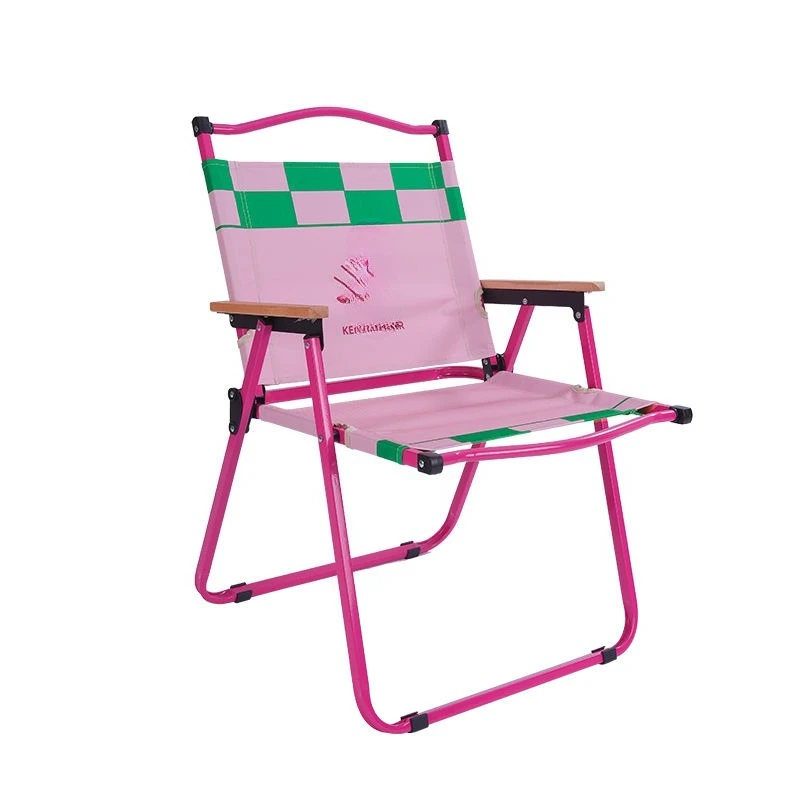 

Cherry blossom pink outdoor folding chair, portable picnic camping ultra-light beach chair