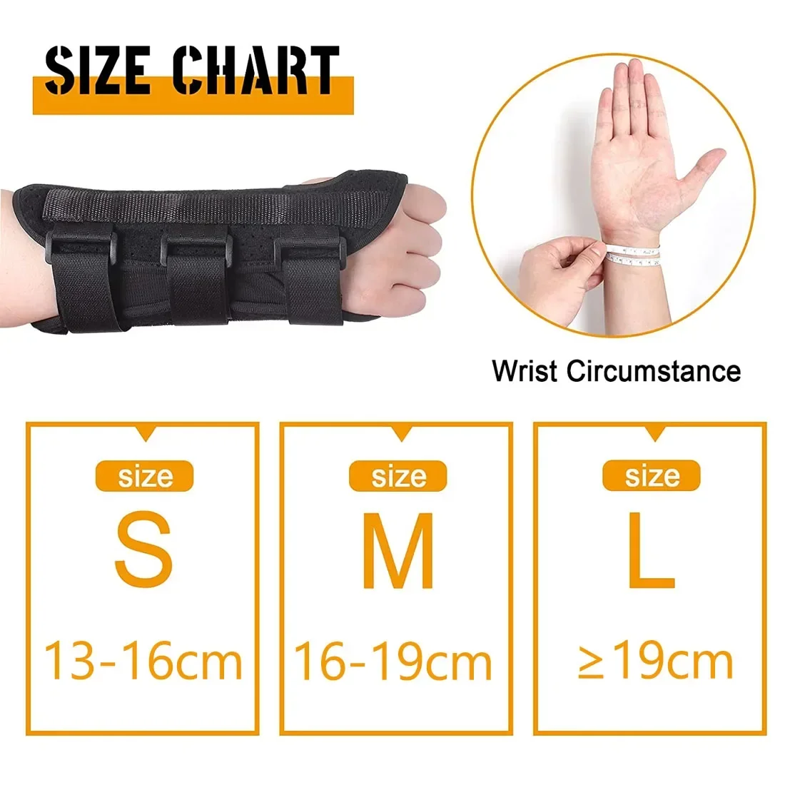 Professional Wrist Support Splint Arthritis Band Belt Carpal Tunnel Wrist Brace Sprain Prevention Wrist Protector for Fitnes