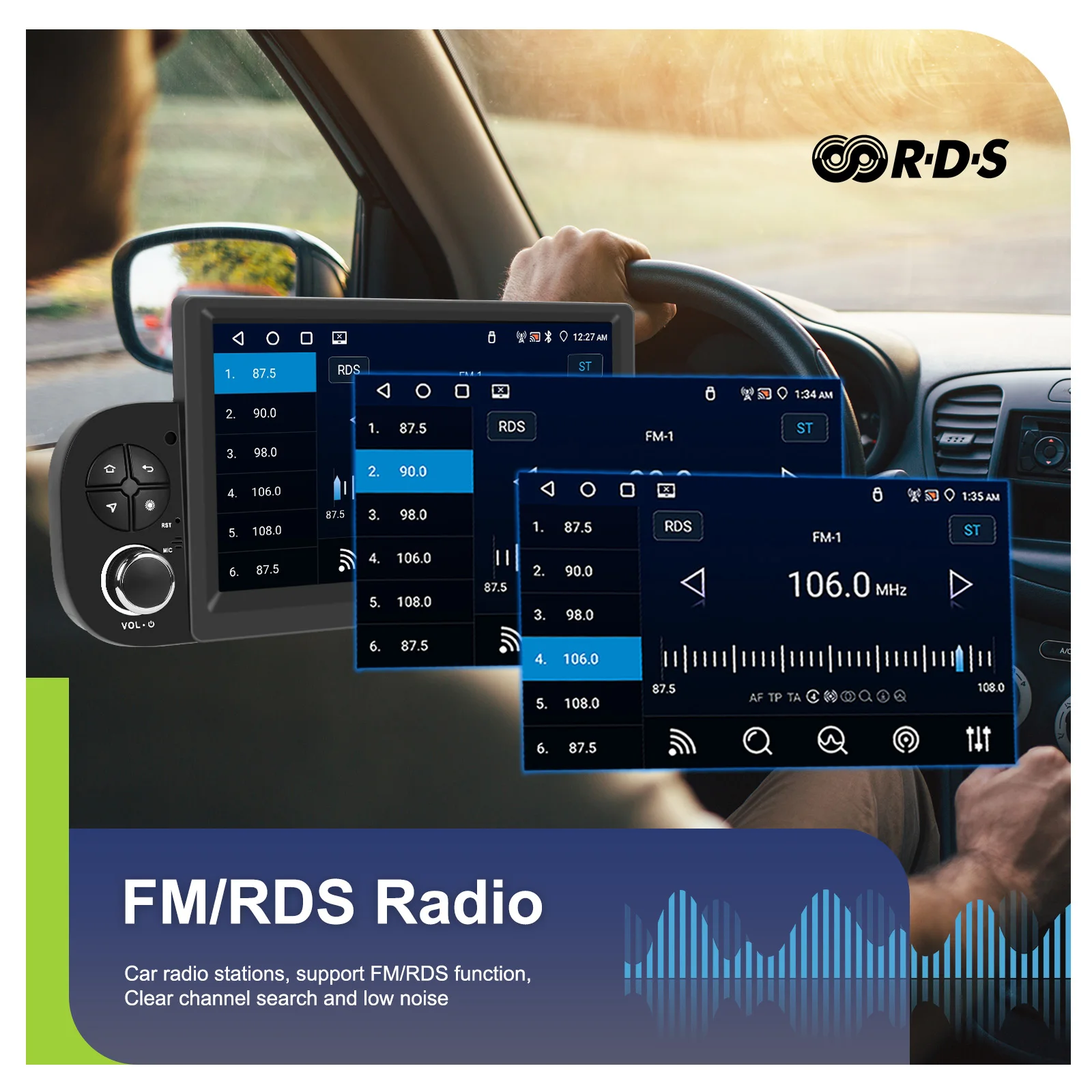 Podofo 7 Zoll Autoradio 2 DIN 4+64G Android Auto-Multimedia-Player für Fiat Panda 2013-2020 Kabelloses Carplay Auto-Audio Android Auto MirrorLink 4G GPS WIFI – Detail 19