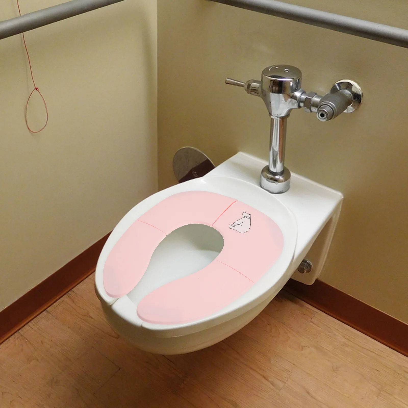 غطاء مقعد المرحاض قابل للطي، حلقة تدريب محمولة متعددة الوظائف للأطفال، خفيفة الوزن، متينة، عملية ومشرقة
