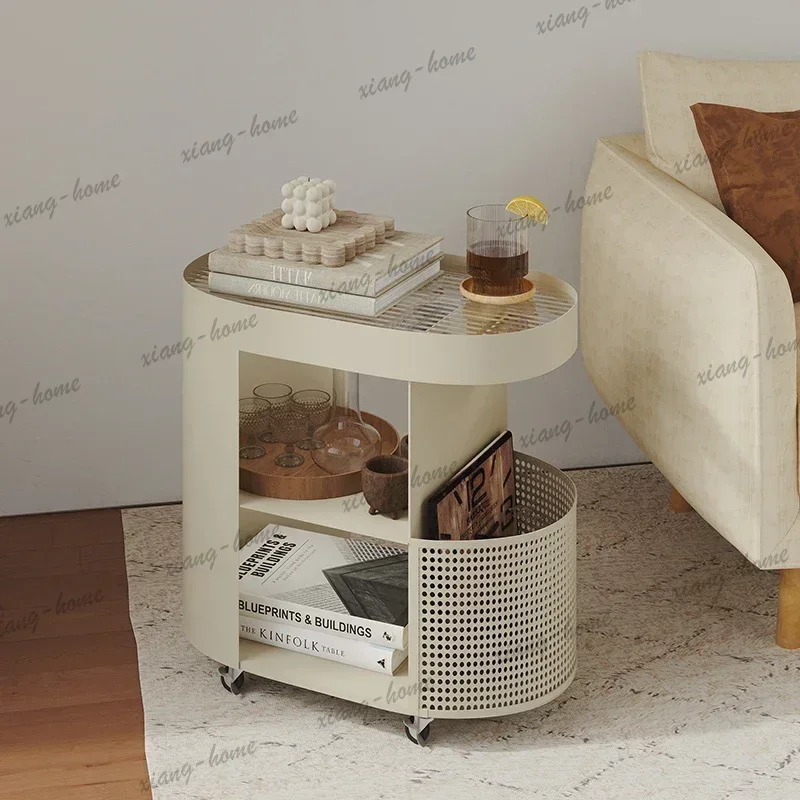 Factory Direct Cream Style Storage Rolling Cart Modern Living Room Utility Hotel Salon Trolley Beauty Salon Furniture Carrinho M