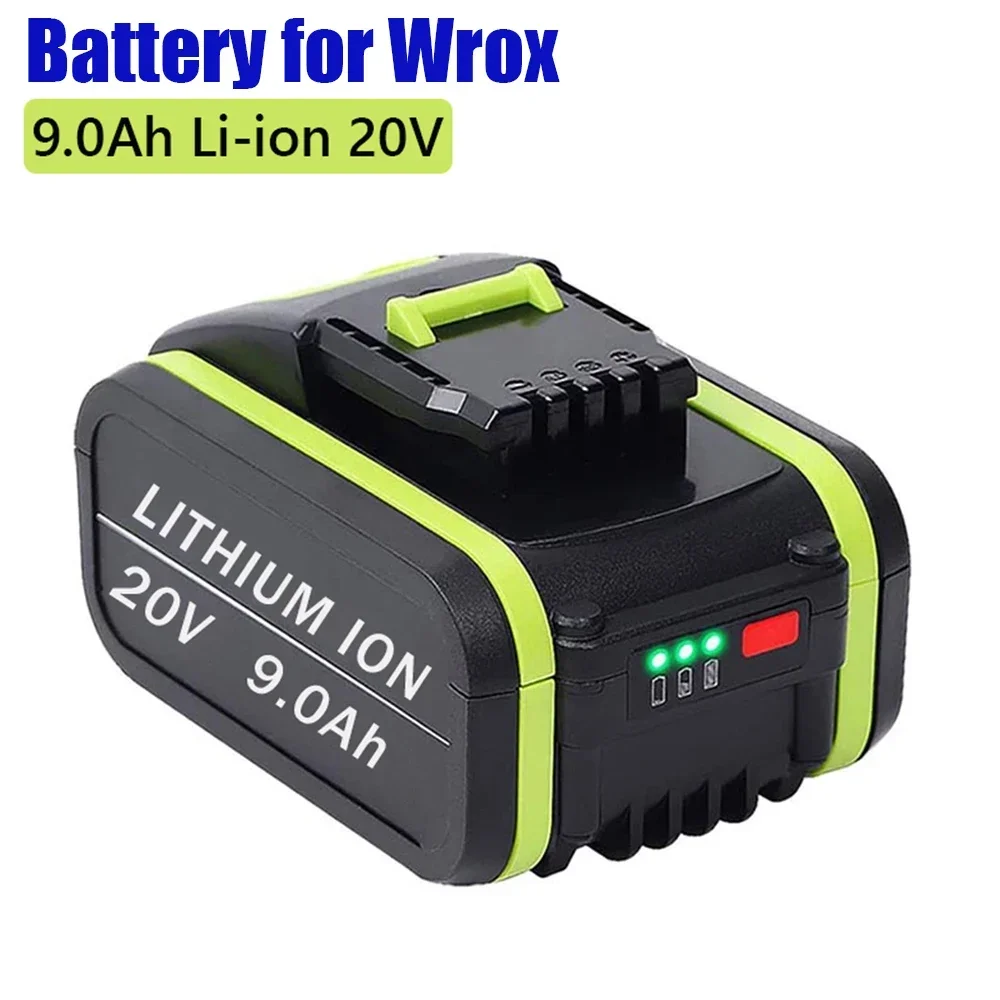 

Genuine 20V 9000mAh Lithium Rechargeable Replacement Battery for Worx Power Tools WA3551 WA3553 WX390 WX176 WX178 WX386 WX678