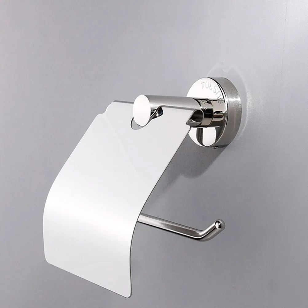 ステンレス鋼の壁掛けトイレットペーパーホルダーつや消し仕上げ錆びにくい頑丈なデザインバスルームティッシュオーガナイザーキッチンペーパー
