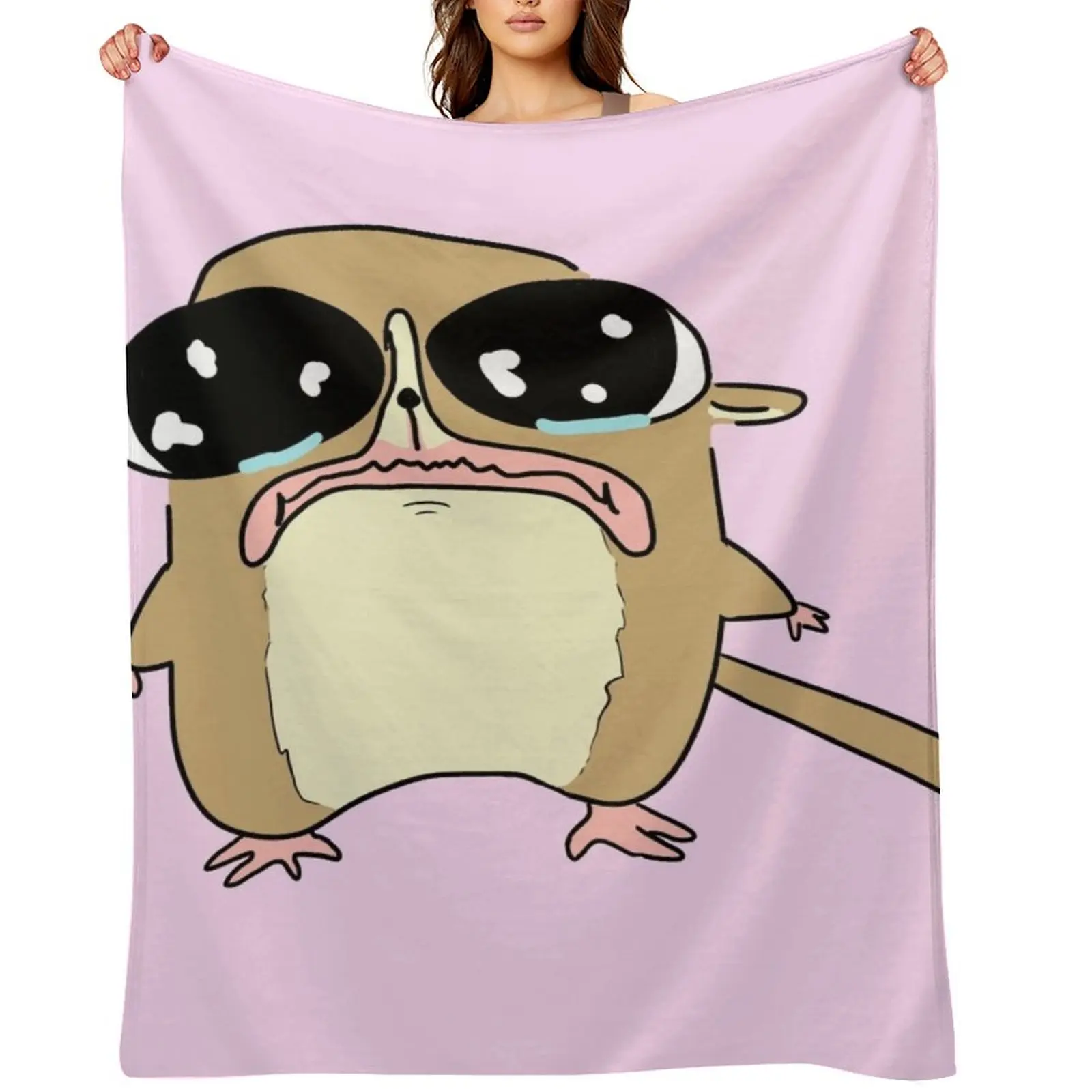 

sad scrungly pathetic mort Throw Blanket Decoratives Flannel Soft Soft Big Blankets