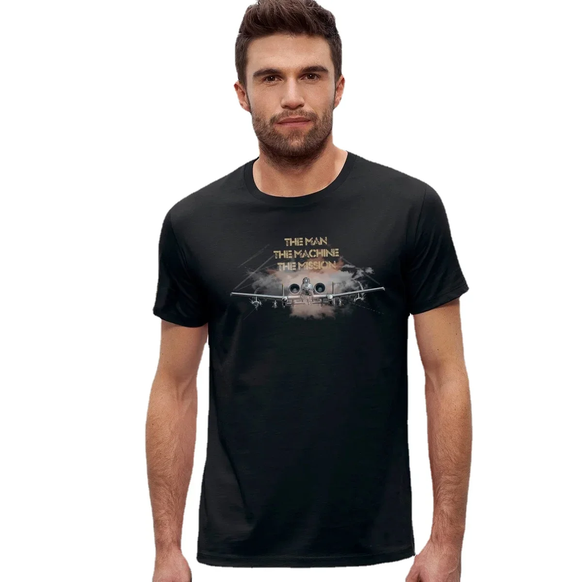 Creative Design A-10 Thunderbolt Fighter (Warthog) Attack Aircraft T-Shirt. Summer Cotton O-Neck Short Sleeve Mens T Shirt New