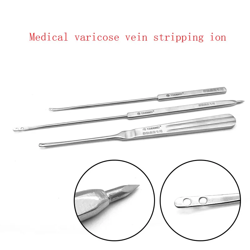 Varicose vein stripper suture guide needle separation of blood vessels stripping nerve venous vascular surgery