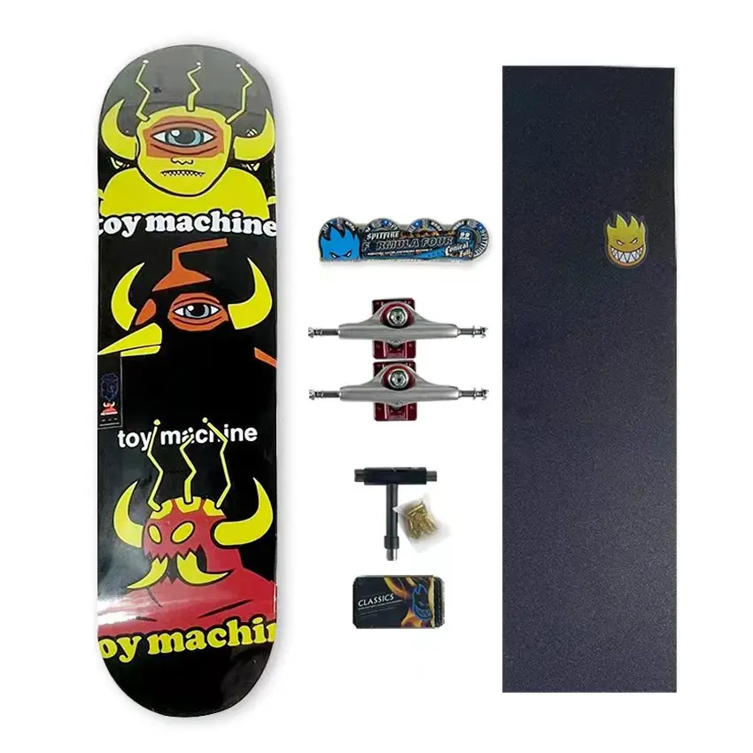 Skateboard Complete set full fanshin canada maple Double Rocker7ply 7.75/8.0/8.25/8.3/8.5 inch size deck more color