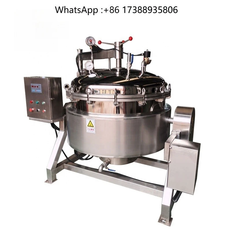 Industrial 300 Liter Steam Pressure Cooker Meat Cooking Machine Commercial Corn Cooking Machine
