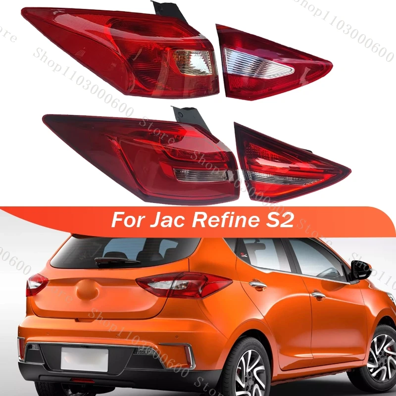 For Jac Refine S2 Tail Light LED or Ordinary Bulb Rear Bumper Turn Signal Lamp Brake Light Taillight Tail Lamp Auto Parts