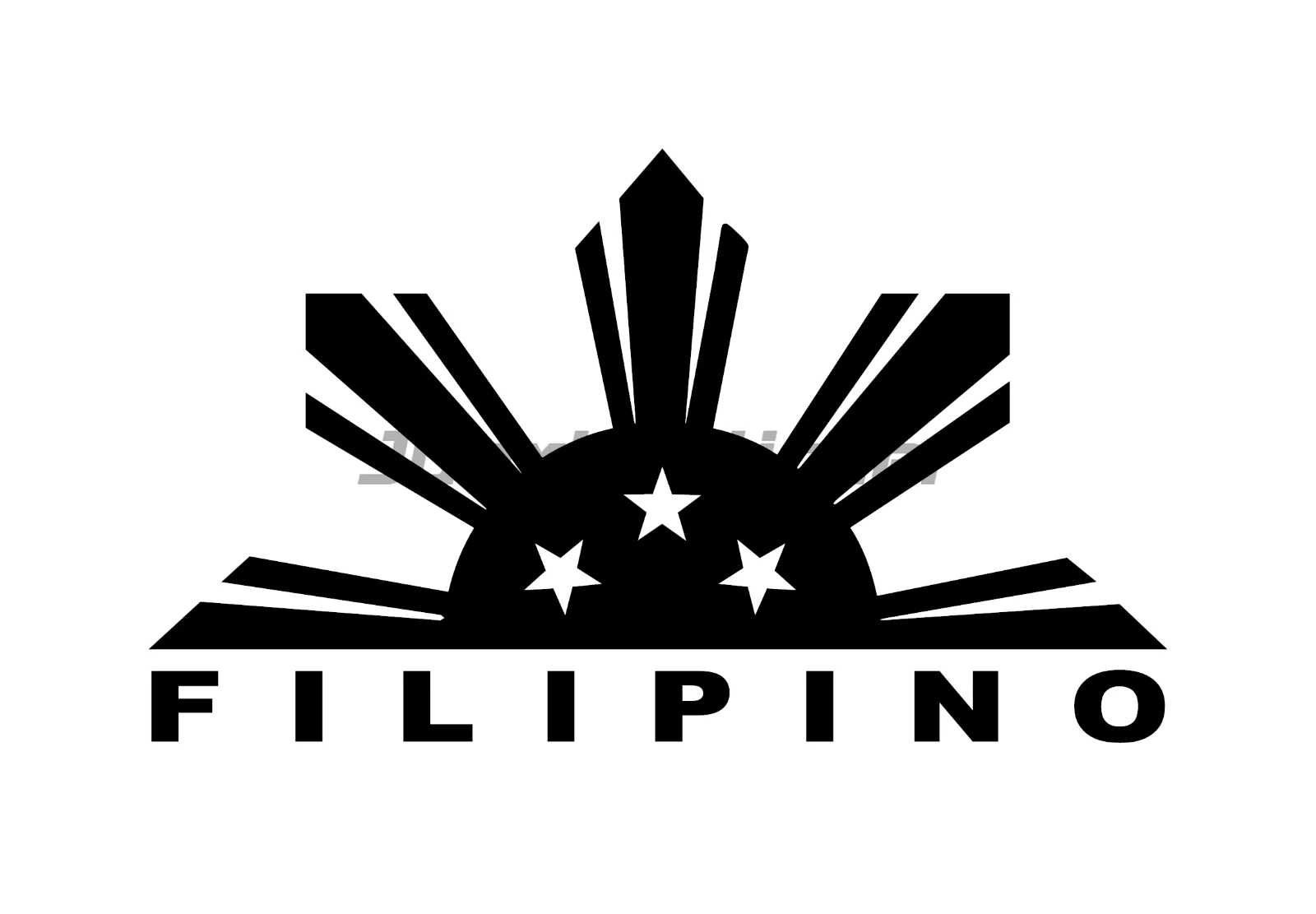 Philippines Sun Sticker Flag Map Bumper Windshield Waterproof Vinyl Decal