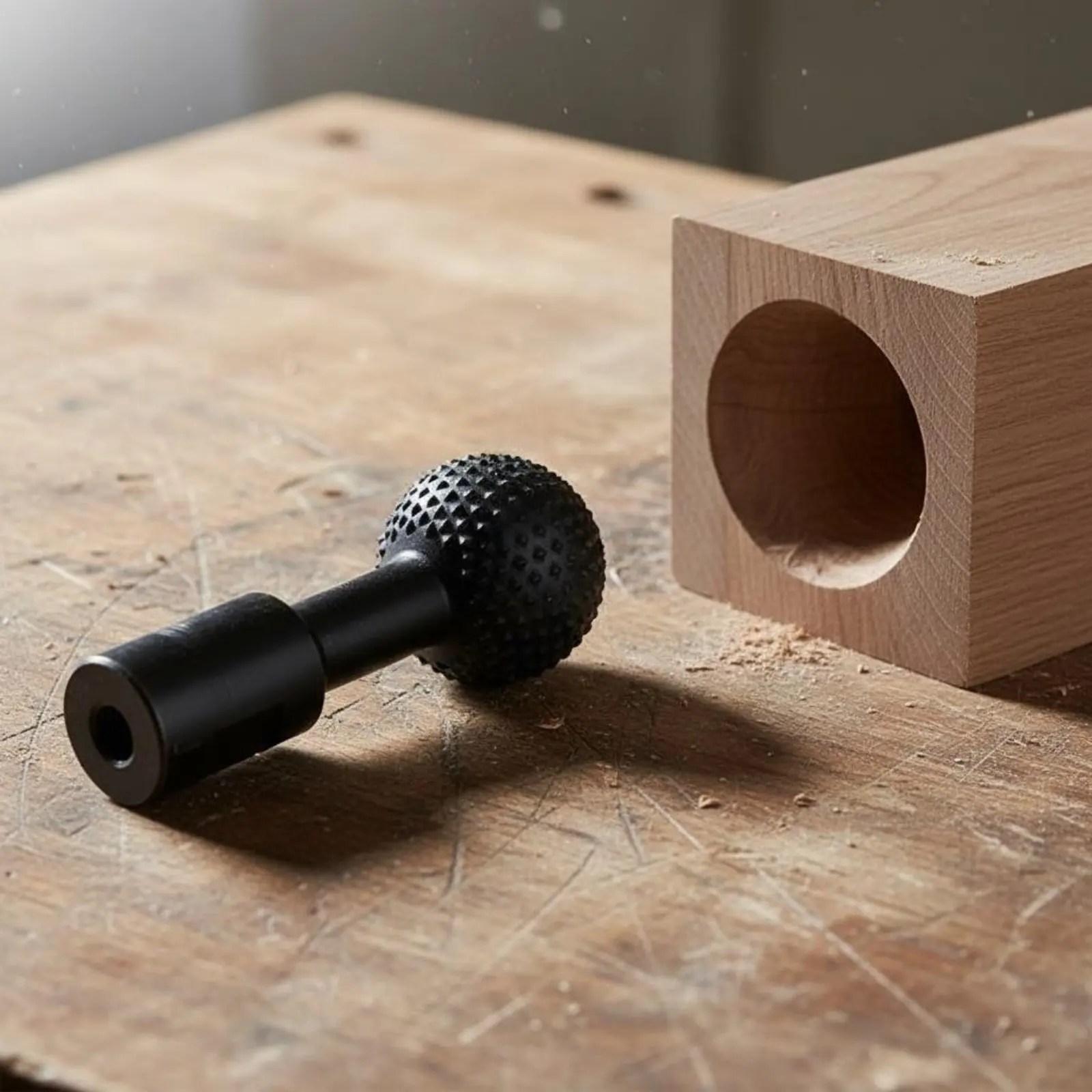 

Round Ball Burr Long-Lasting Metal Teeth Ball Rasp Grinder Attachment Rust Resistant Power Tool Accessory for Carpenters
