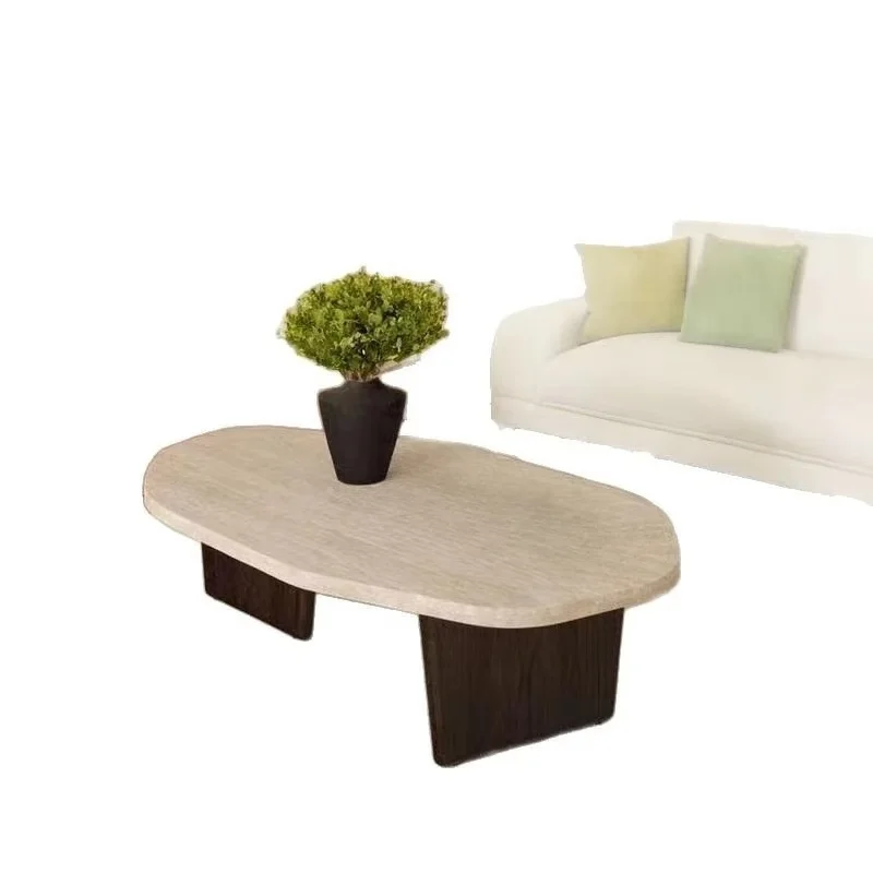 Multifunctional rectangular space-saving smart coffee table with storage space