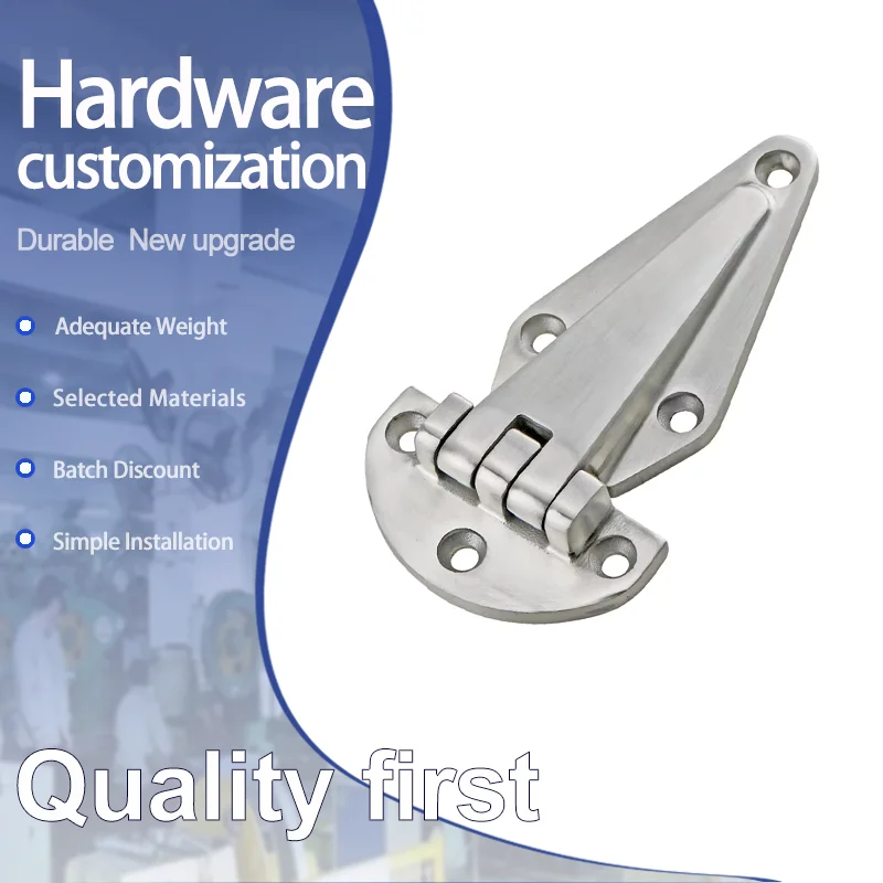 High Load-Bearing 304 Stainless Steel Precision Casting Large Mechanical Equipment Heavy-Duty Thickened Hinges