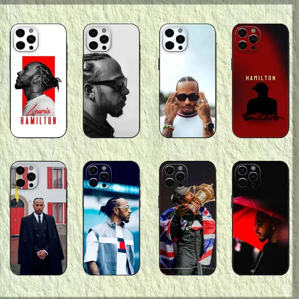 

Race L-Lewis Hamilton$ Phone Case Silicone black Soft For IPhone 17,16,15,14,13,12,11,XS,Plus Pro Max