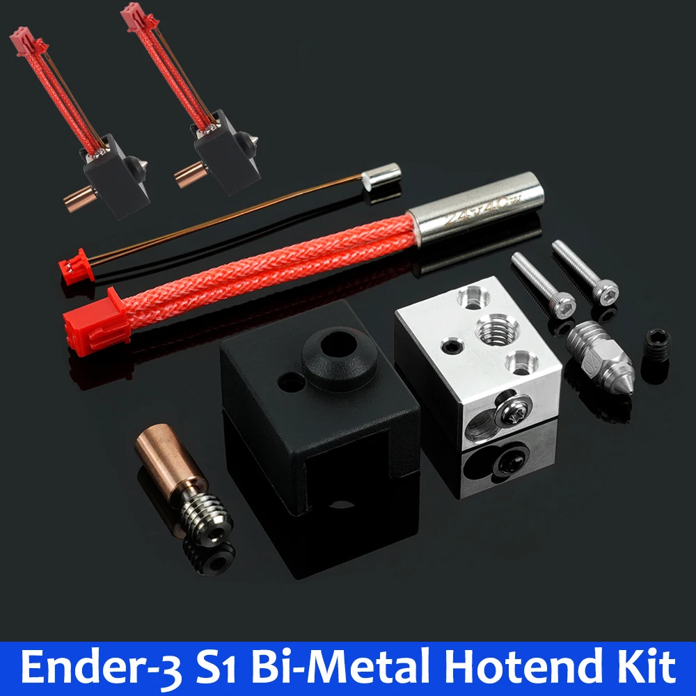 High Quality 3D Printer Print Head J-head Heat Block Hotend 3D Printer Bi-Metal Heatbreak Throat For Ender 3 S1 CR10 Smart Pro