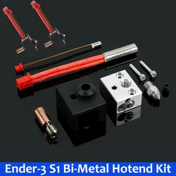 Cabezal de impresión 3D de alta calidad, bloque de calor j-head, Hotend, impresora 3D bi-metal, Heatbreak Throat para Ender 3 S1 CR10 Smart Pro