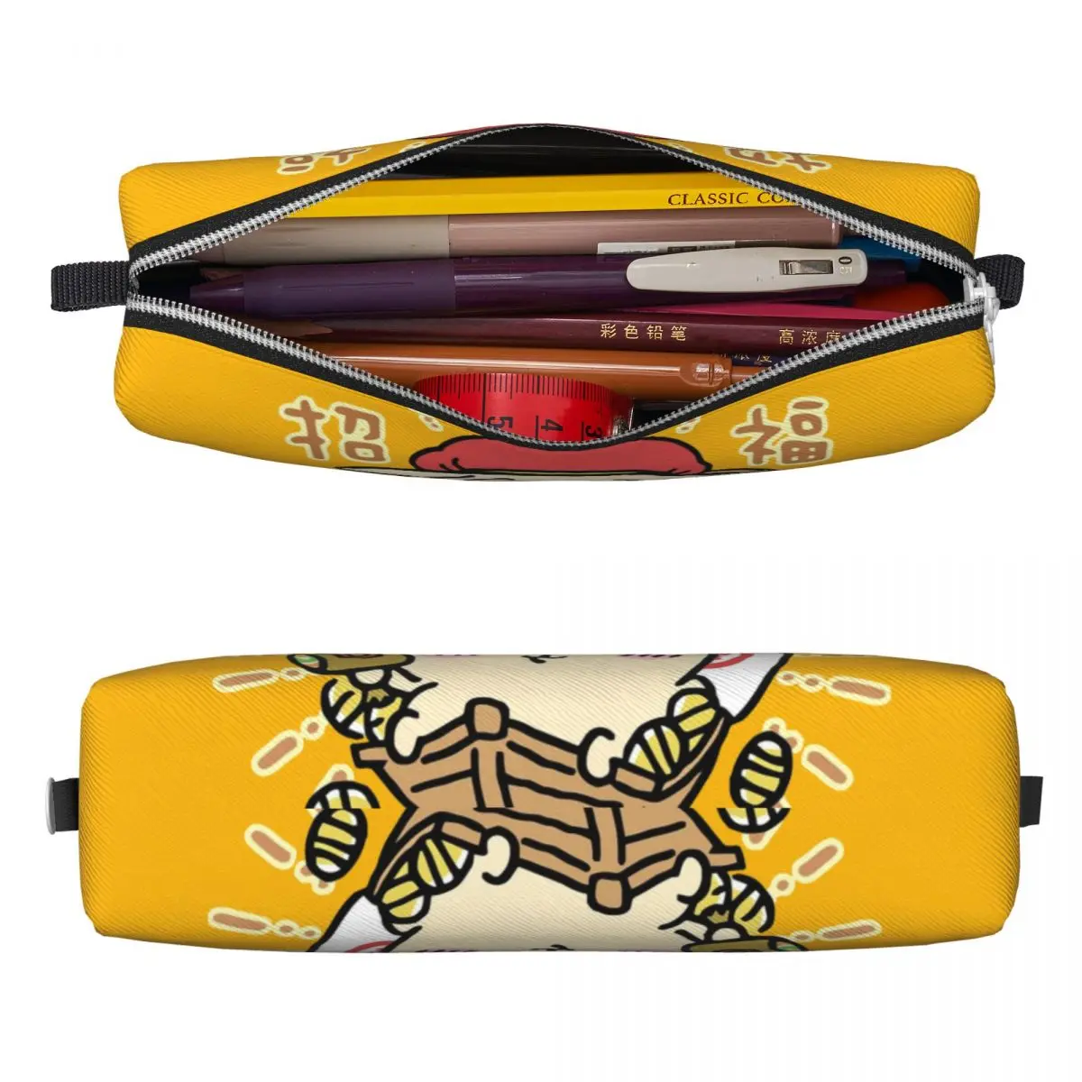 Chiikawa God Of Wealth Pencil Cases Classic Pen Holder Bag for Student Big Capacity School Supplies Gifts Pencilcases