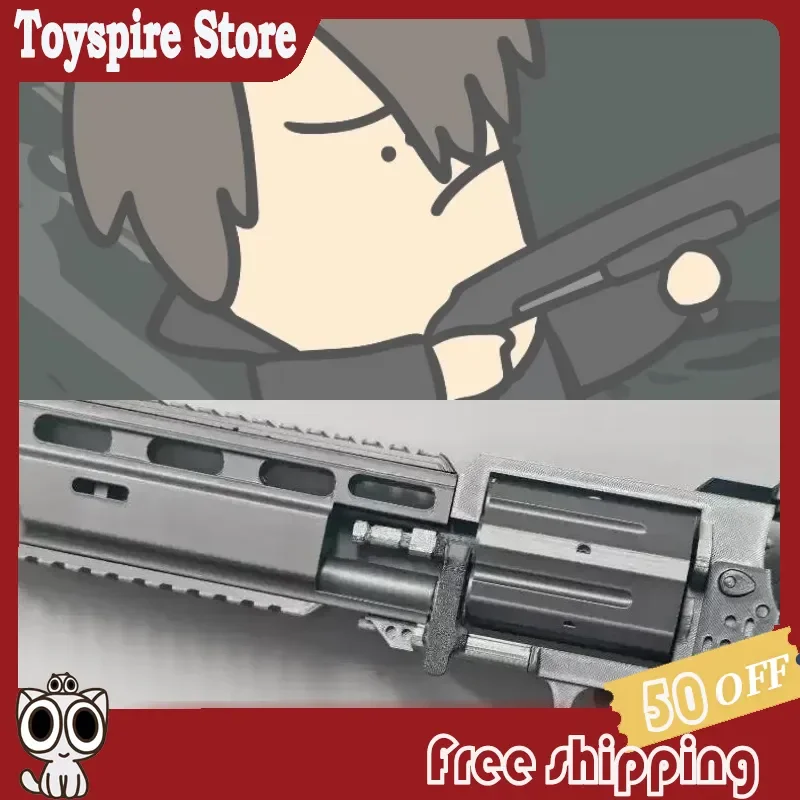 

New Horror Game 9 Requiem 3D Printed Revolver Gun Model Cosplay Prop Tactical Decor Collectible Ornament Toy Gift