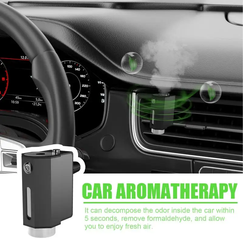 Smart Car Air Freshener Auto Electric Air Diffuser Aroma Long Lasting Wireless Smart Car Rechargeable Ultrasonic Mist Humidifier