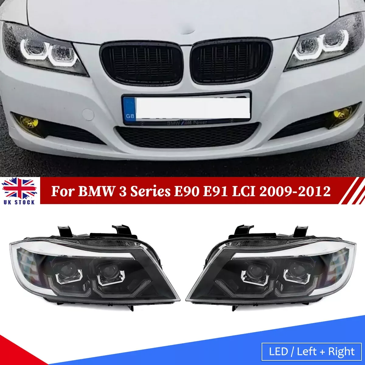 LED Headlight For BMW 3 Series E90 E91 2009-2012 Headlamp Assembly Head Lamps Assembly Left Right Car Lights Automotive Lamp
