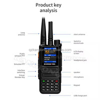2025 Zello Poc Radio+ Analog Dual Mode Global 4G LTE Network Walkie Talkie  Sim Card POC VHF UHF Android Two Way Radio