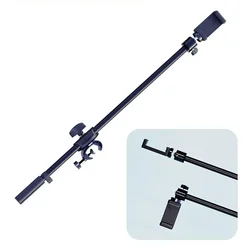 Rotating Microphone Stand Boom Arms Mic Clip Phone Holder Extension Bracket 55CM For 3/8 Thread Micr Crossbar Stand Tripod Pole