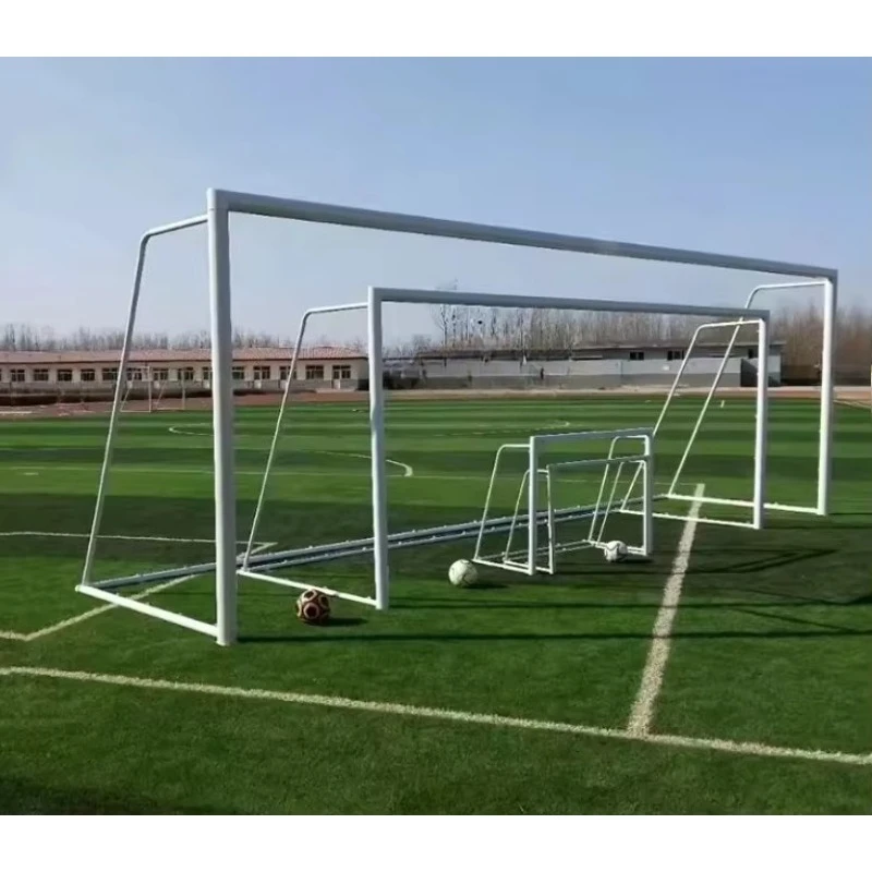 Professional Steel Frame Durable Net Portable Football Post Soccer  Goal